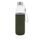 Glass bottle with neoprene sleeve, black