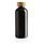 GRS RPET bottle with FSC bamboo lid, black