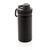 Vacuum stainless steel bottle with sports lid 550ml, black