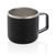 Stainless steel camp mug, black