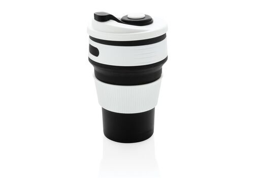 Foldable silicone cup, black