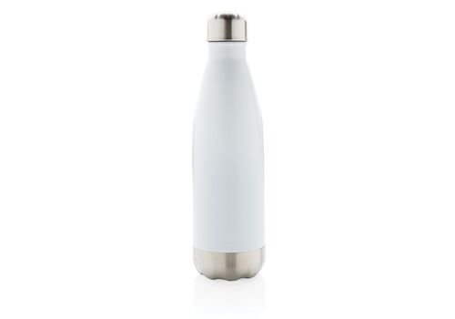 Vacuum insulated stainless steel bottle, white