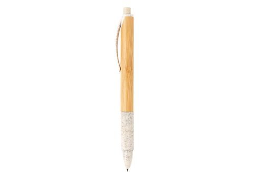 Bamboo &amp; wheatstraw pen, white