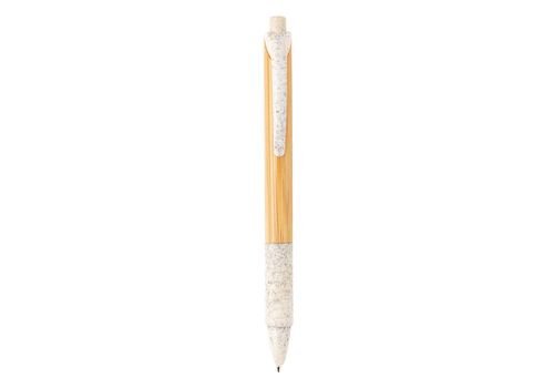 Bamboo &amp; wheatstraw pen, white