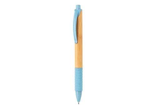 Bamboo &amp; wheatstraw pen, blue