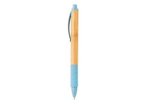 Bamboo &amp; wheatstraw pen, blue