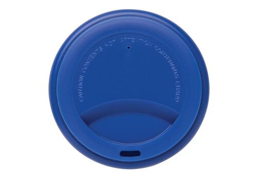 Reusable double wall coffee cup 300ml, blue