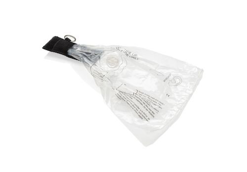 Keychain CPR mask, black