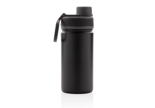 Vacuum stainless steel bottle with sports lid 550ml, black