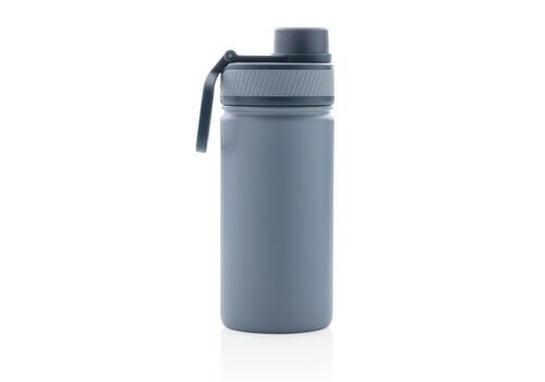 Vacuum stainless steel bottle with sports lid 550ml, blue