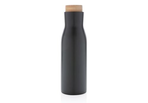 Clima leakproof vacuum bottle with steel lid, black