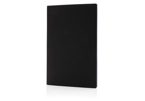 Softcover PU notebook with colored edge, blue