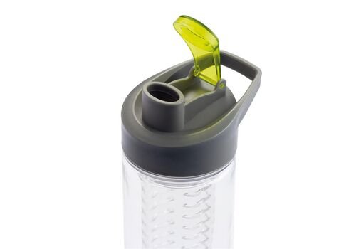 Printed sample Water bottle with infuser, green