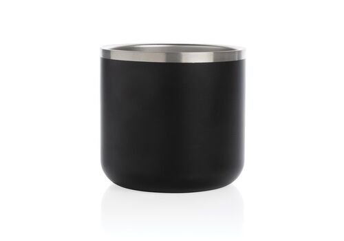 Stainless steel camp mug, black