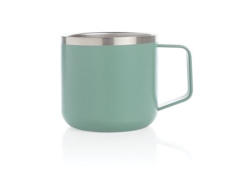 Stainless steel camp mug, green