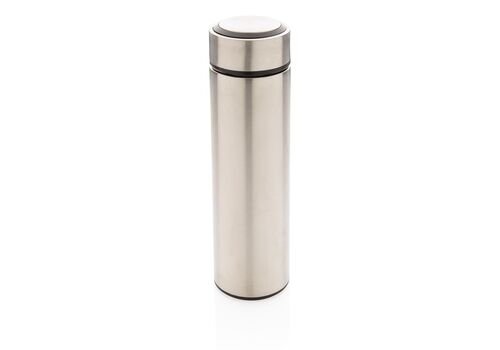 Vacuum stainless steel bottle, silver