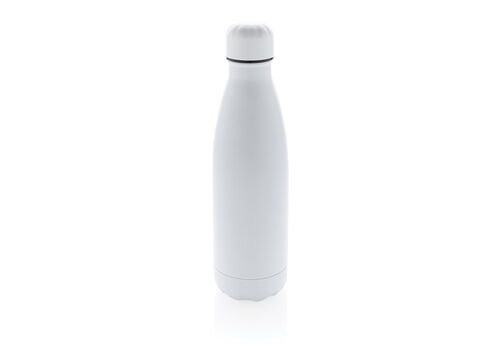 Solid color vacuum stainless steel bottle, white