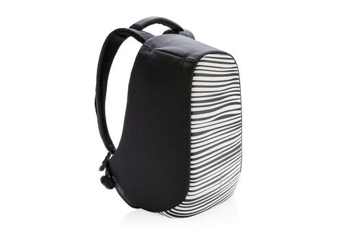 Bobby Compact anti-theft backpack Print, black