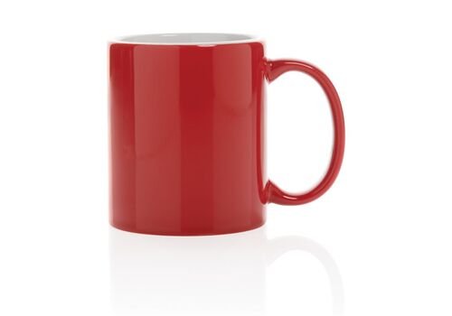 Ceramic classic mug, red