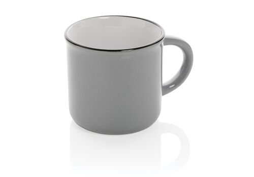 Vintage ceramic mug, grey