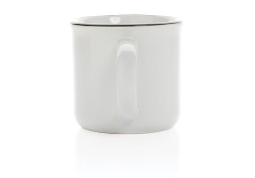 Vintage ceramic mug, white