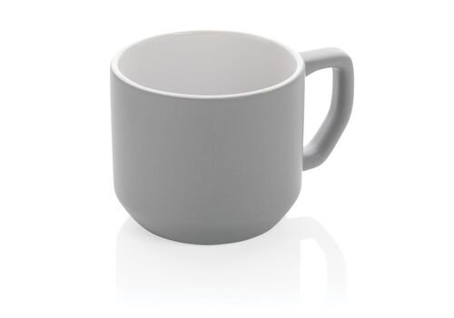 Ceramic modern mug, grey