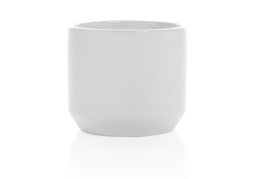 Ceramic modern mug, white