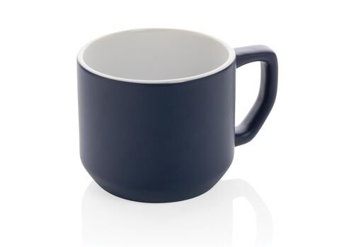 Ceramic modern mug, navy