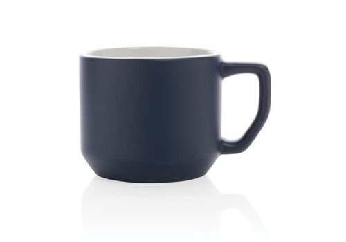 Ceramic modern mug, navy