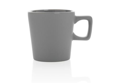 Ceramic modern coffee mug, grey