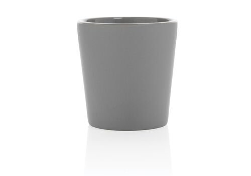 Ceramic modern coffee mug, grey