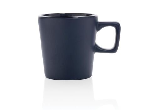 Ceramic modern coffee mug, navy