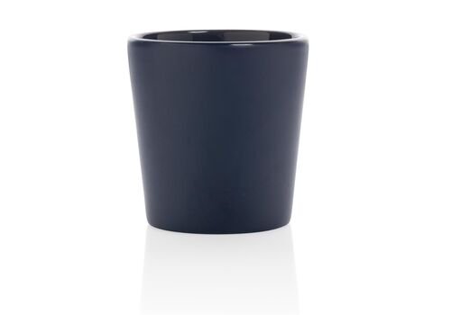 Ceramic modern coffee mug, navy