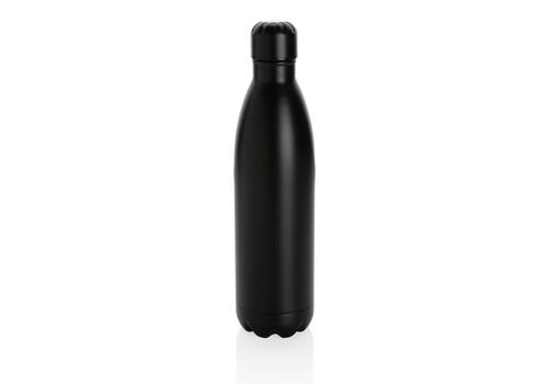 Solid color vacuum stainless steel bottle 750ml, black