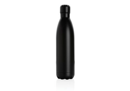 Solid color vacuum stainless steel bottle 750ml, black