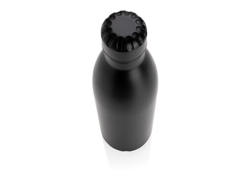 Solid color vacuum stainless steel bottle 750ml, black