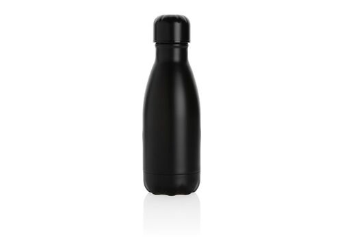Solid color vacuum stainless steel bottle 260ml, black