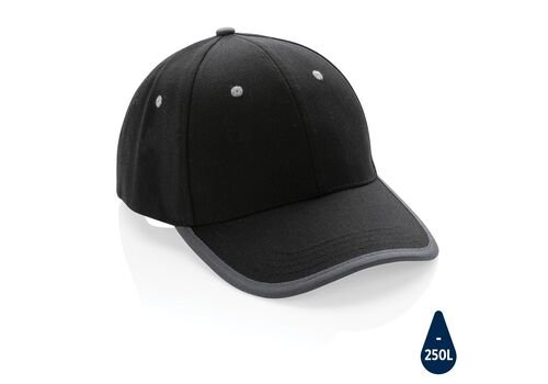 Impact AWARE™ Brushed rcotton 6 panel contrast cap 280gr, bl