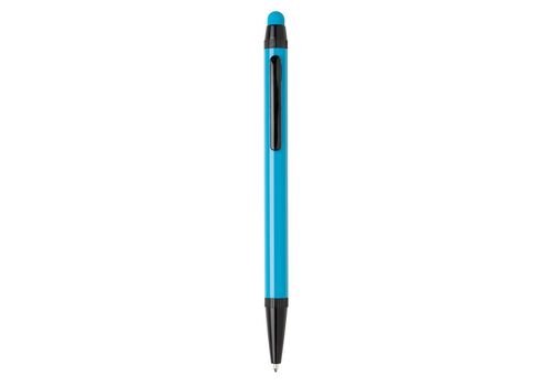 Aluminium slim stylus pen, light blue