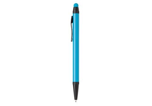 Aluminium slim stylus pen, light blue