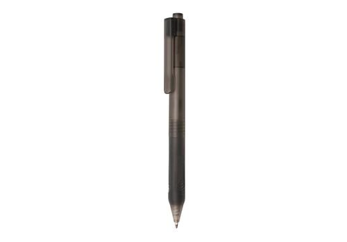 X9 frosted pen with silicon grip, black