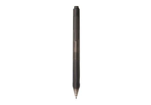 X9 frosted pen with silicon grip, black