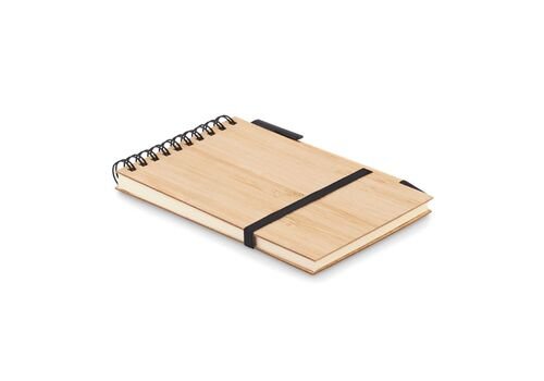 A6 bamboo notepad set