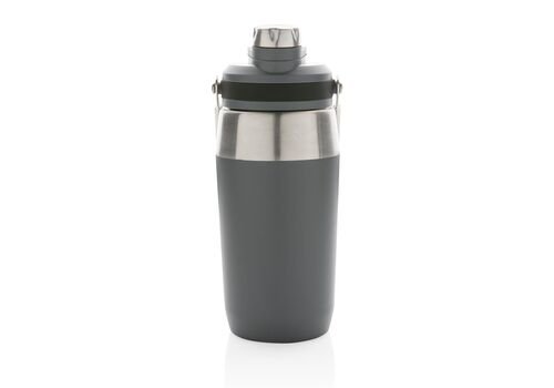 Vacuum stainless steel dual function lid bottle 500ml, grey