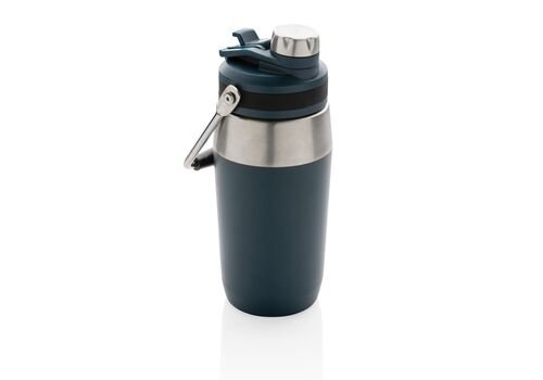 Vacuum stainless steel dual function lid bottle 500ml, navy