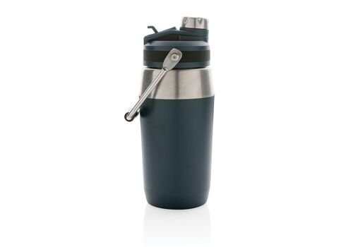 Vacuum stainless steel dual function lid bottle 500ml, navy