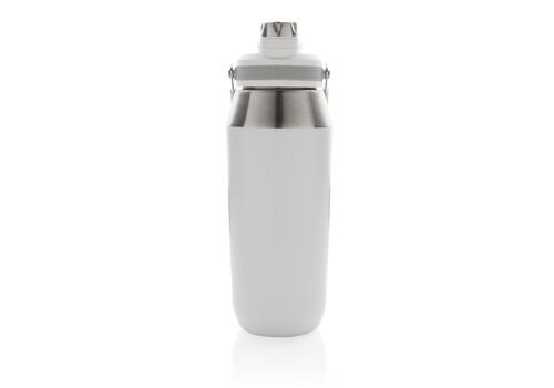 Vacuum stainless steel dual function lid bottle 1L, white