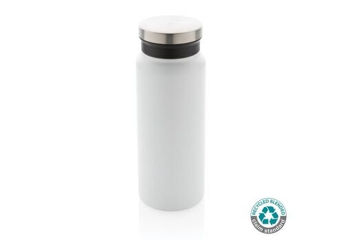 RCS Recycled stainless steel vacuum bottle 600ML, white