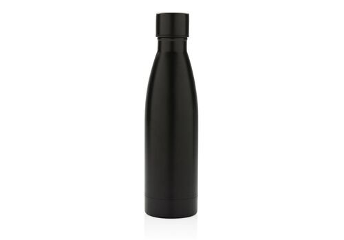 RCS Recycled stainless steel solid vacuum bottle, black