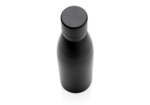 RCS Recycled stainless steel solid vacuum bottle, black